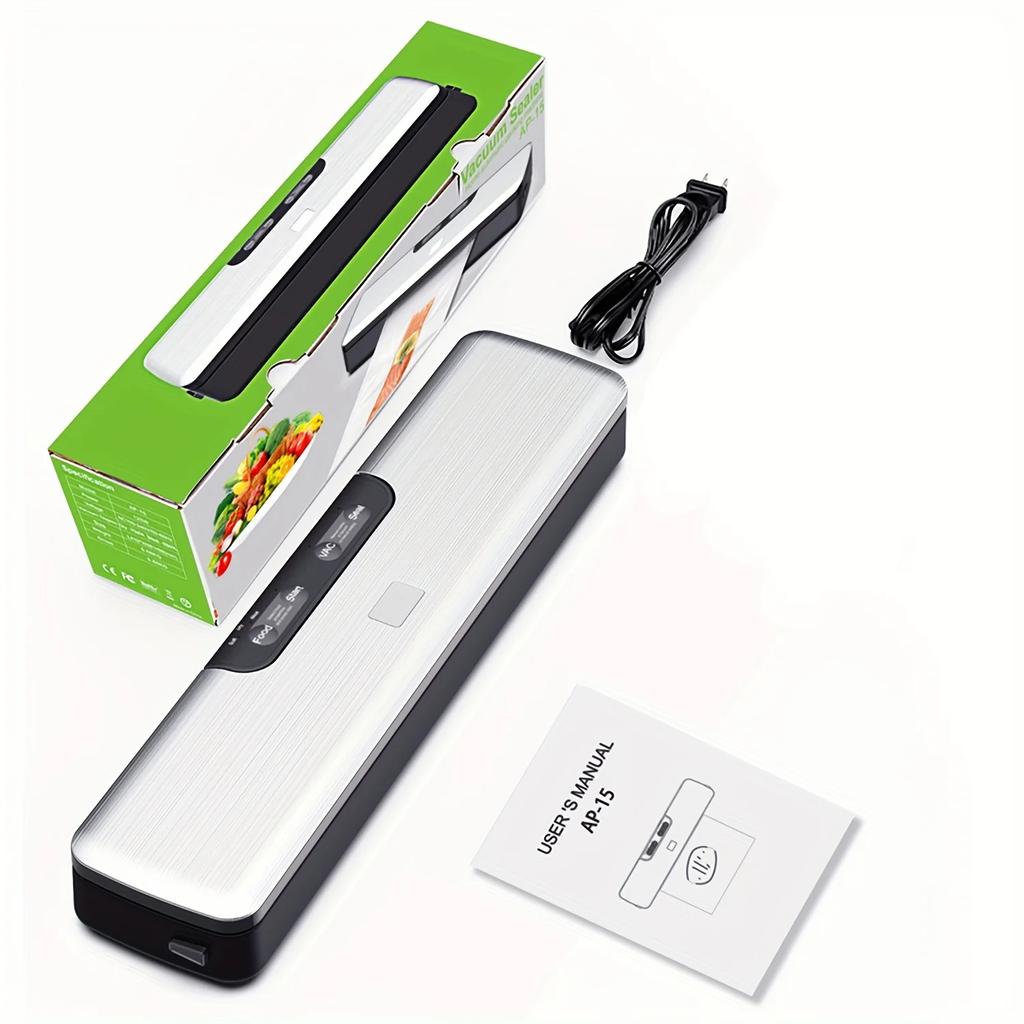 Вакуумный упаковщик, легкий пищевой вакуумный упаковщик, компактная машина для консервирования продуктов питания, автоматическая машина для домашней кухни