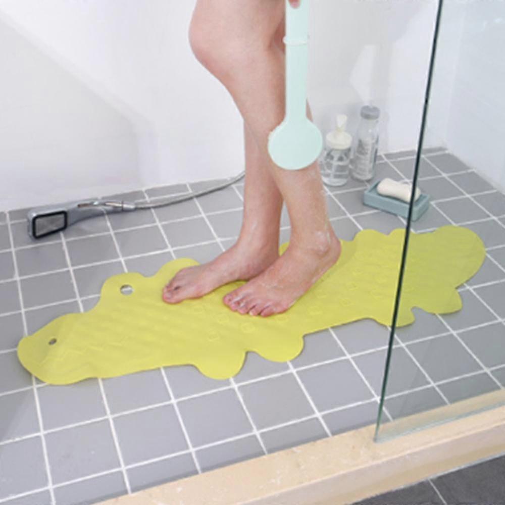 Kids Non-Slip Crocodile Bath Mat, 95 x 34.5 cm