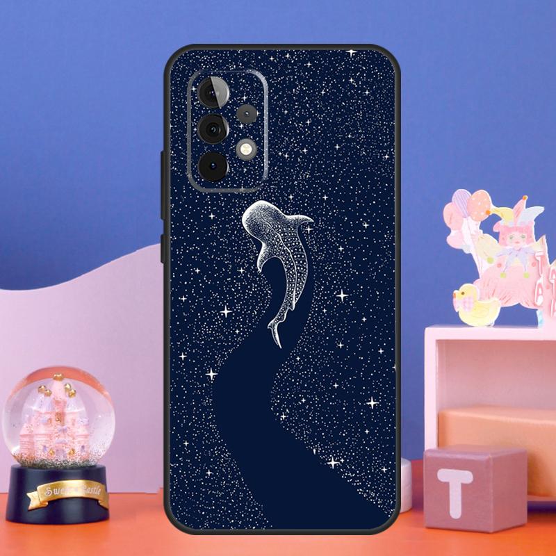 Starry Orca Whale Shark Case For Samsung Galaxy A17 A06 A16 A26 A36 A56 A55 A35 A15 A32 A52 A13 A33 A53 A14 A34 A54