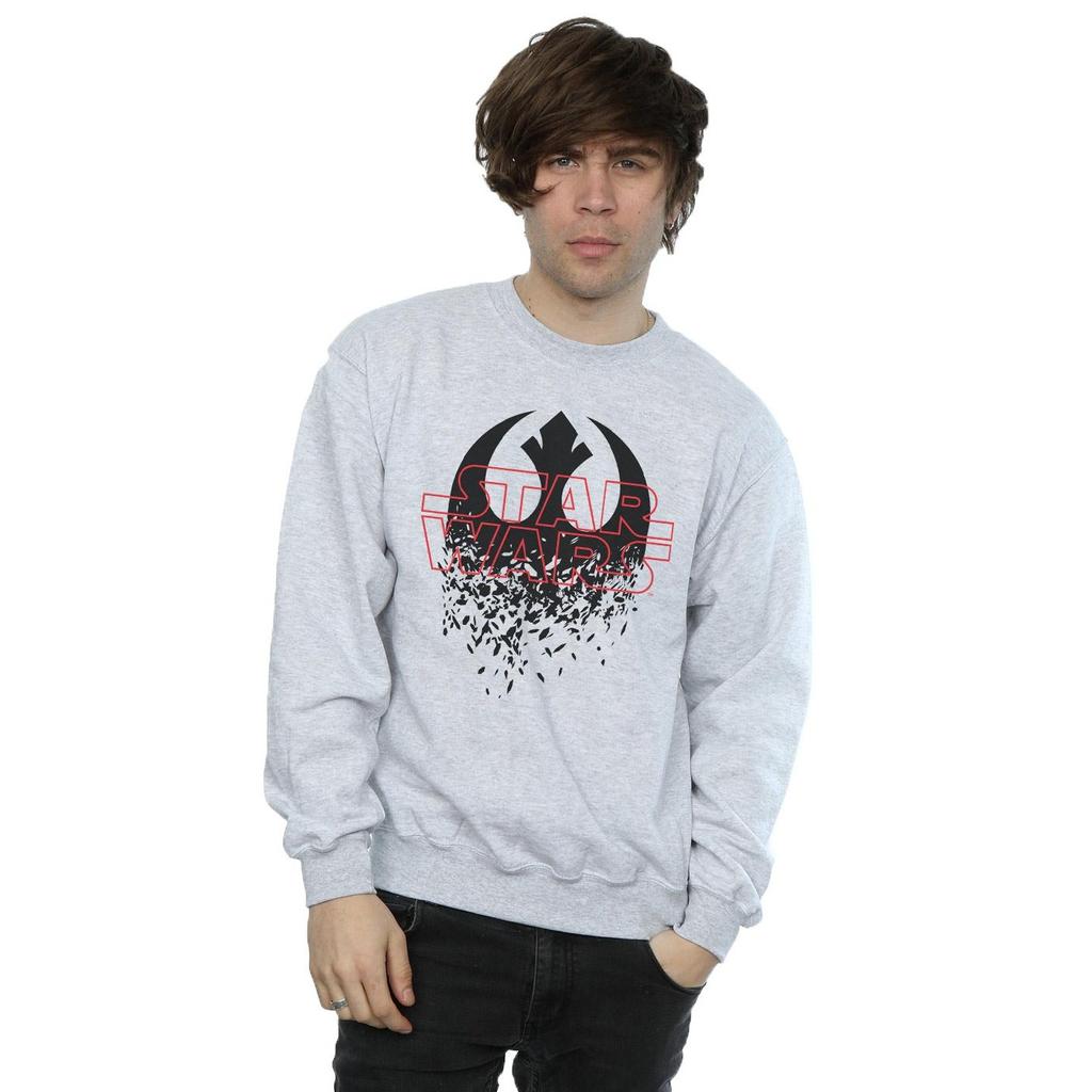 Star Wars Mens The Last Jedi Shattered Emblem Sweatshirt