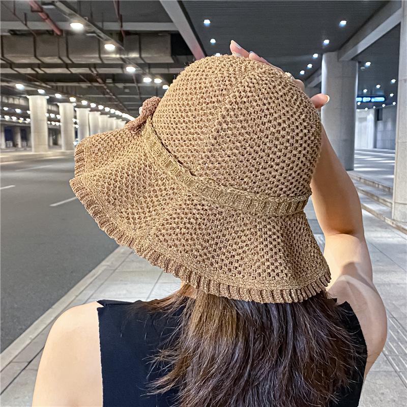 European and American fisherman hats for women, spring and summer sun protection, Korean and Japanese style, foldable, breathable, stylish bucket