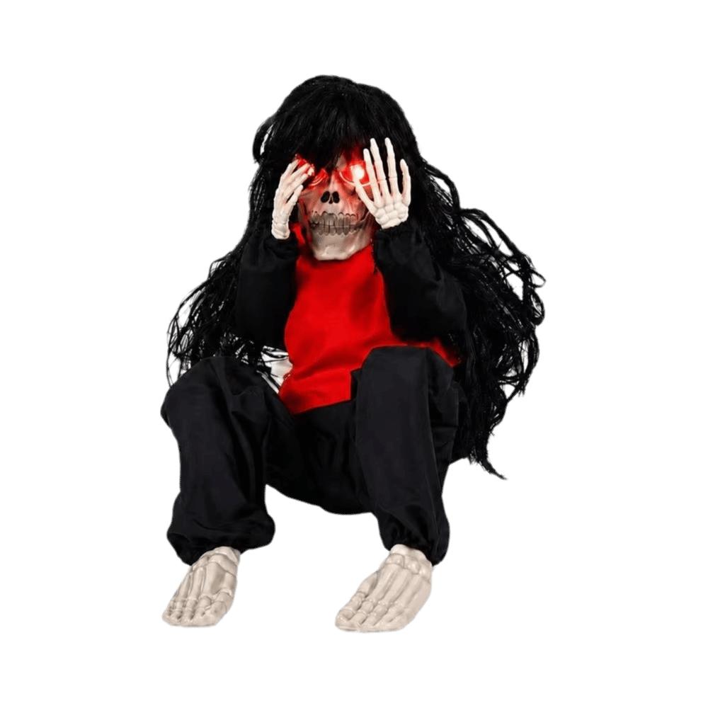 Glowing Eyes Crying Skeleton Vibrating Motion Sound Activated Prop Ghost Prop Home Decor