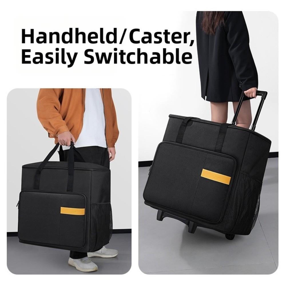 with Detachable Trolley Rolling Monitor Carry Case  Hold Up to 2 Screens