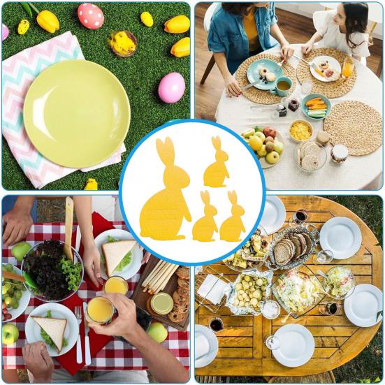 12 шт. пасхальный кролик держатели для столовых приборов фетровые держатели для ножей вилок держатели для столовых приборов чехол для столовых приборов для пасхальной вечеринки свадьбы дня рождения декор