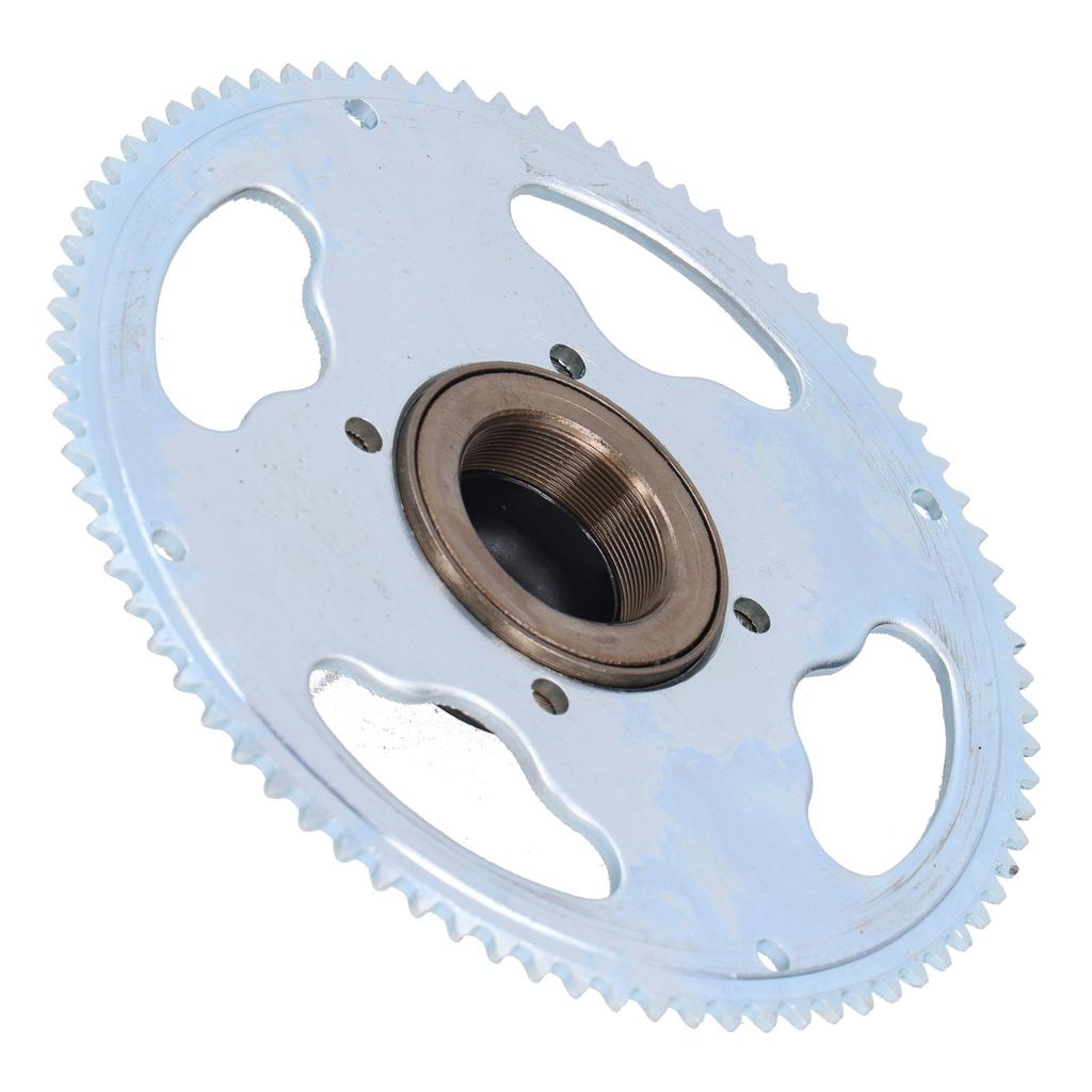25H 80 Teeth Crankset with Freewheel Connector Set Accessory for Electric Bicycles Modification