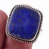 Natural Lapis Lazuli Gemstone Handmade 925 Solid Sterling Silver Ring S.10 F4T29