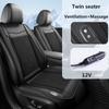 12 В тканая охлаждающая подушка для сиденья с вентиляцией и массажем, летний коврик для сиденья, двойная подушка для сиденья, универсальная автомобильная спинка сиденья