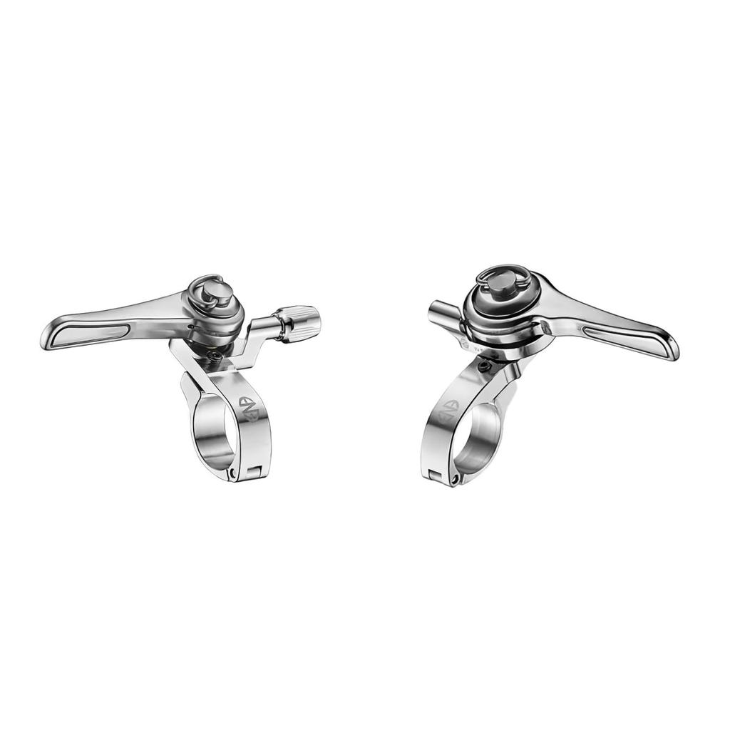 ENE CICLO Thumb Pair with DIA-COMPE 11-Speed Shifters, Silver, (Compatible Shimano/Campagnolo 11-Speed)