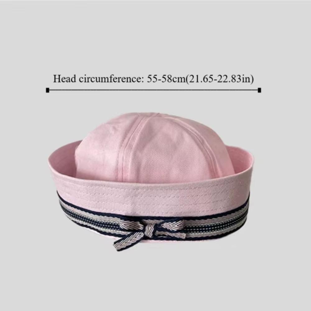 Dome Bow Marine Captain Cap Flip Brim Spring Summer Berets New Sailor Hat Spice Girl