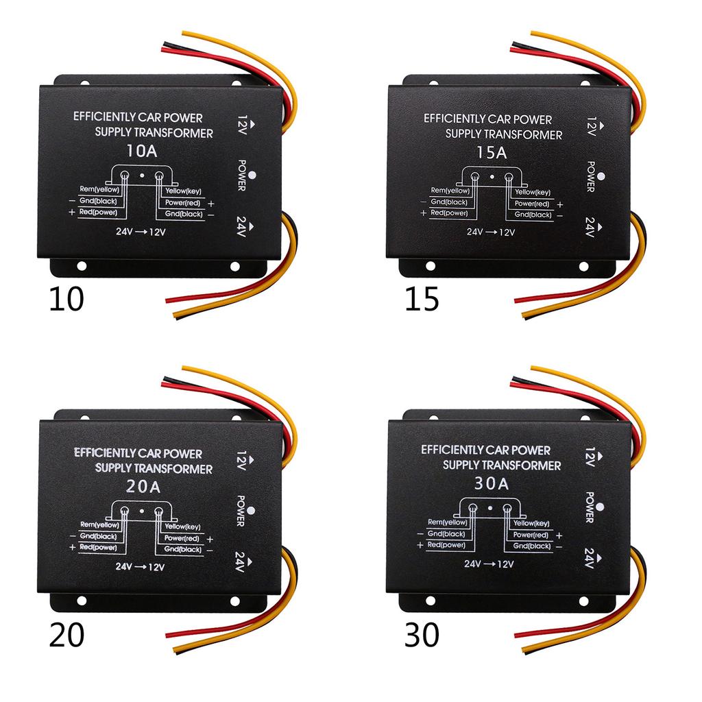 Автомобильный высокомощный редуктор напряжения шины 24 В до 12 В с памятью понижающий преобразователь адаптер питания инвертор высокого в низкий