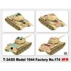 Ryefield Models 1/35 Scale Soviet T-34/85 Mod 1944 Factory 174 Angle Joint Turret Variation Plastic Model Kit RFM5079 Molded in Color
