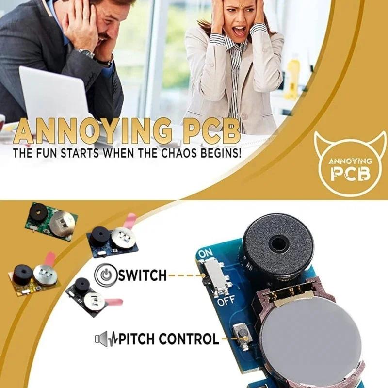 Annoyatron Набор для розыгрышей Annoyatron Розыгрыш Звуковой генератор Спрятанная раздражающая печатная плата Устройство для розыгрыша Пищалка Гудок Шутка Забавная хитрая игрушка Хаос