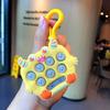 Educational Mini Monster Whack-a-mole Keychain Fun Stress Relief Toy Colorful Soft Rubber Material