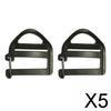 5x Webbing Buckle Clips Replacement Slider Buckles Fastener Release Hardware for