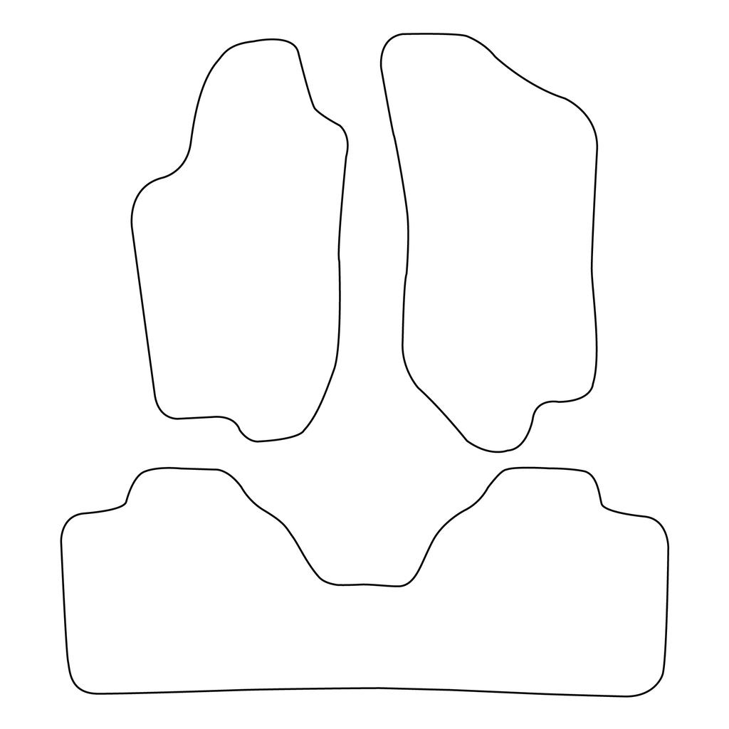 Velour Car Mat Set - Car Mats Fitting: Alfa Romeo 146 1994-2001 Black Edge