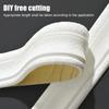 2.3m * 8cm Waterproof 3D Skirting Line Self-adhesive Waistline Edge Banding Strip