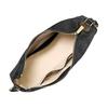 MICHAEL KORS Nolita Gold Metal Logo Sign Nubuck Leather Shoulder Bag Medium Women's Black