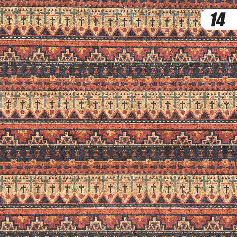 100x135cm Cork Printed Fabric Faux Leather Waterproof Colored Soft Cork Fabric Sofa Car Bag Furniture Decor DIY Sewing Crafts