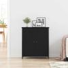 Sideboard in Black Oak Look 70 x 30 x 80 cm Engineered Wood