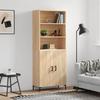 VidaXL Highboard Sonoma Oak 69.5x34x180 Cm Engineered Wood 3189256