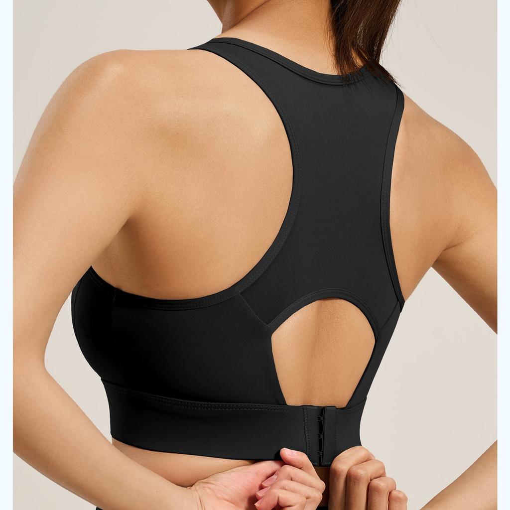 Спортивный бюстгальтер с застежкой-борцовкой для женщин, высокопрочный, противоударный, для фитнеса, йоги, спорта