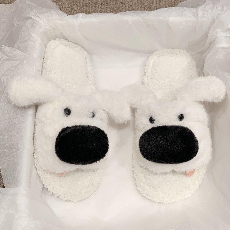 Женские однотонные шлепанцы Осень Зима Милые Мультяшные Легкие Удобные Плюшевые Туфли Домашние Теплые Нескользящие Домашние Хлопковые Тапочки