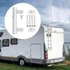 Trail Vehicle Flagpole Mount, Metal Bracket with Tubular Socket and Hardware for Recreational Vehicle Flag Displays
