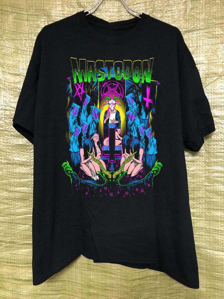 Футболка черная хлопковая для взрослых Mastodon Band Rock Concert Размеры S-5XL MI046 Унисекс