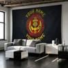 Custom Name Partick Thistle F.C Printed Tapestry – Wall Hanging for Bedrooms, Dorms, and Home Decor