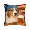 Border Collie Drinking Beer Funny Dog Meme Pillow Covers Printed Cushion Cover Gift Throw Pillow Case Cover Chair Multiple Sizes
