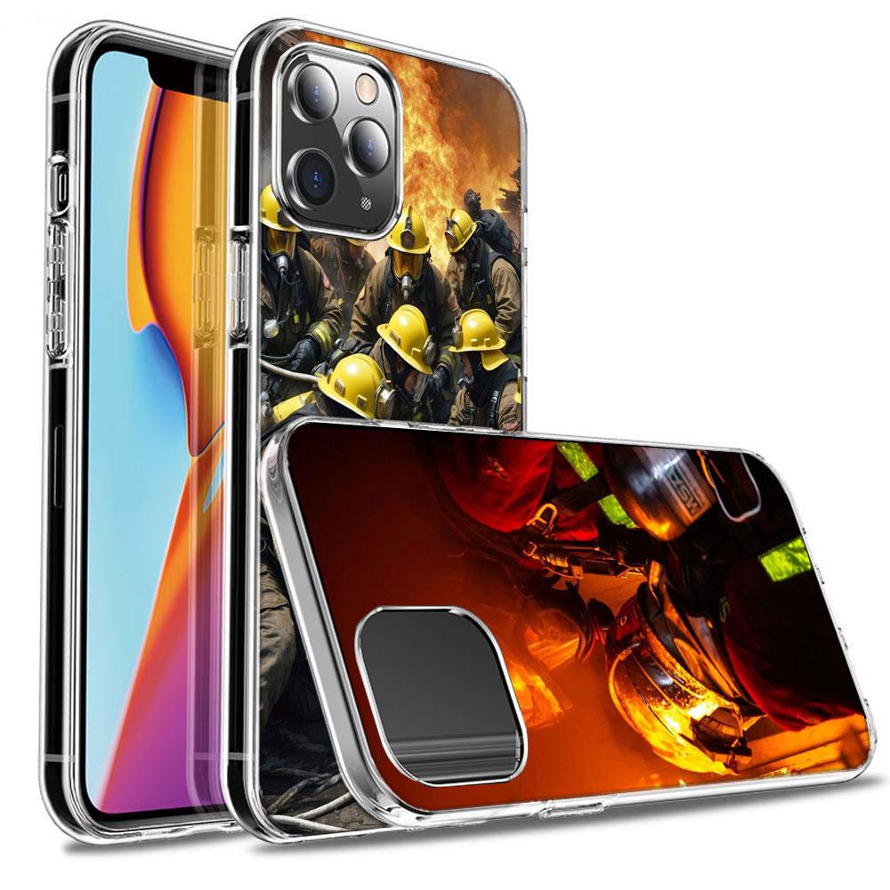 Чехол для телефона пожарного для iPhone 16E 15 Pro 14 Plus 17E 16 17 Pro Max Air 11 12 13 Mini Ударопрочный Capa Милый чехол