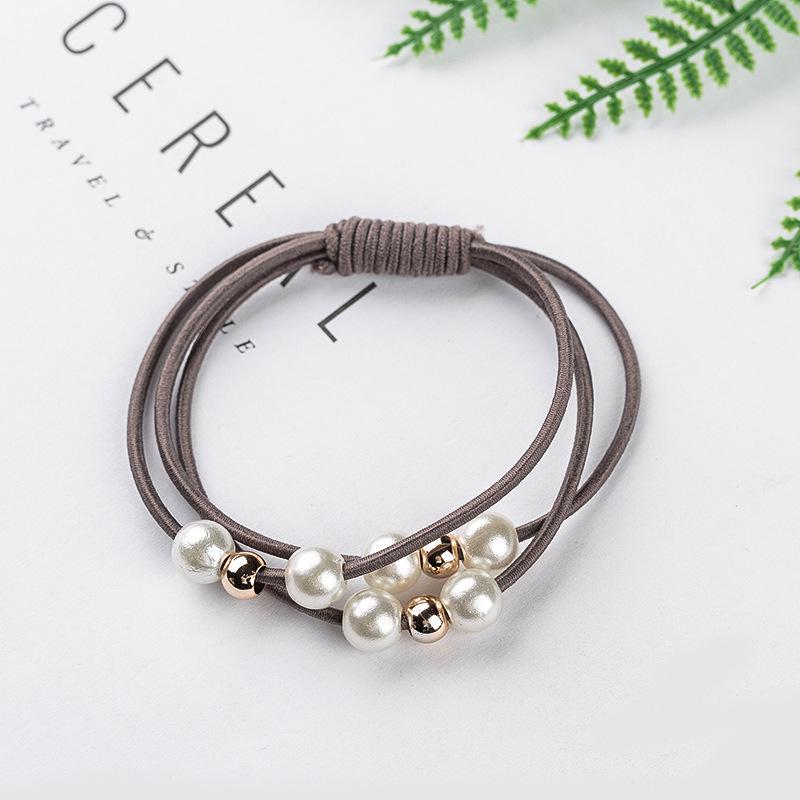 Эластичные резиновые ленточки украшенные жемчугом