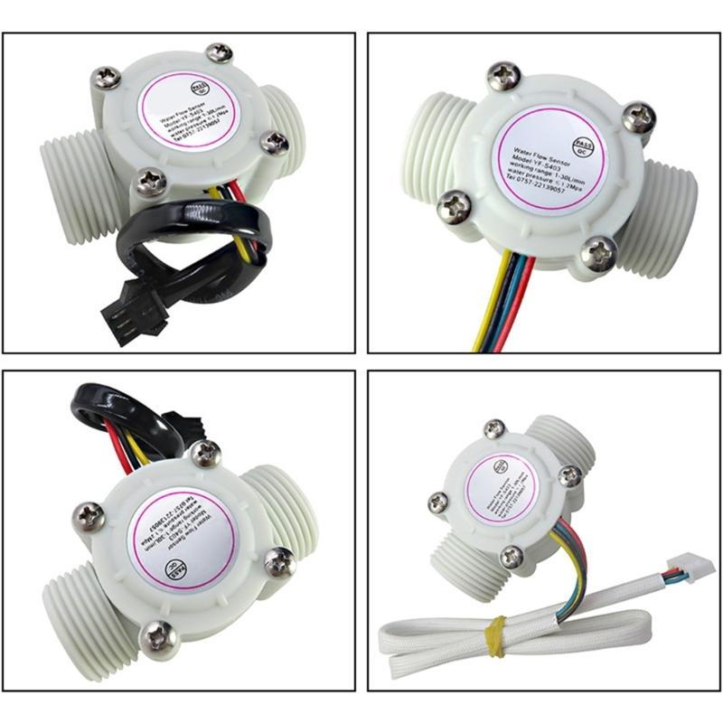 DN20 Water Flow External Thread Water Sensor Liquid Flowmeter Water Fluidmeter for Water Heater Pool
