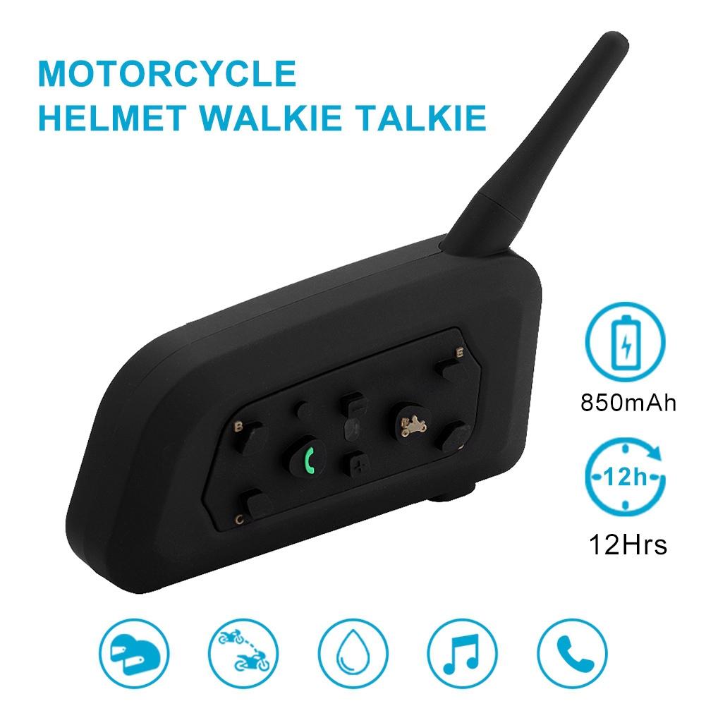 EJEAS V6 Pro Bluetooth Мотоциклетная гарнитура-интерком Шлем-интерком для 6 гонщиков