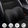 Ergonomic 3D Mesh Lumbar Support for Car, Memory Foam Back Cushion with Polyester Cover for Driver Seat Comfort and Spine Alignment