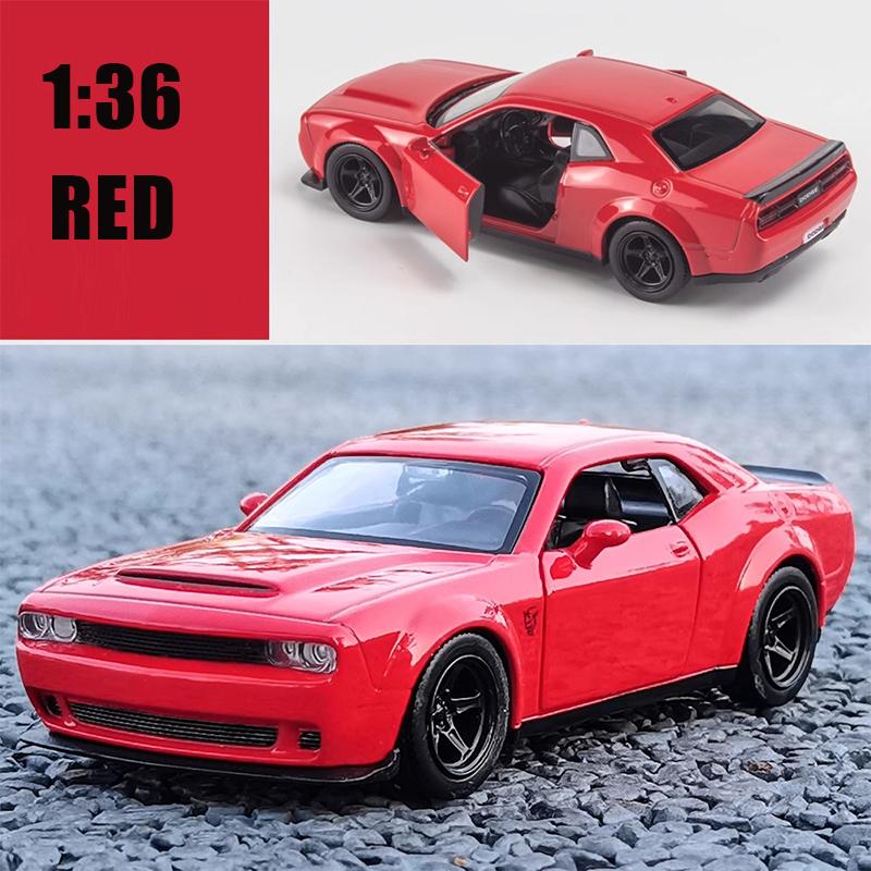 Dodge Challenger 1/36 имитация литья под давлением металлический сплав модель автомобиля звук свет инерционный механизм коллекция игрушки мальчики дети juguetes niños