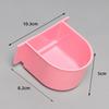 2Pcs Bird Cage Food Boxes Trough Parrot Feeder Hanging Plastic Feeding Cup Cage Food Water Bowl Bird Feeder Pet Accessories