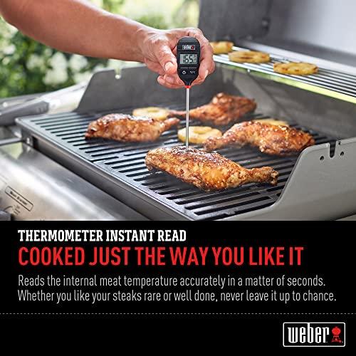 Weber BBQ Stove, BBQ Grill with Easy-to-Read Digital Dial and Instant Thermometer [Official Japanese Product] 6750