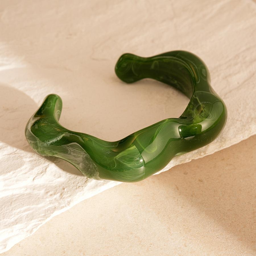 DIEZI 7 Стиль Мода Неправильные Геометрические Смоляные Браслеты Винтаж Панк CCB Золотой Цвет Браслет Браслет Для Женщин Мужчин Подарок Ювелирные Изделия