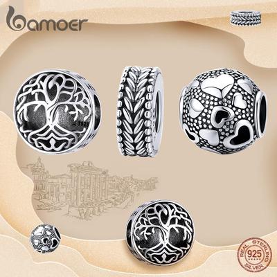 Шарм-бусина BAMOER из стерлингового серебра 925 пробы