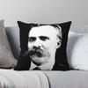 Квадратная наволочка Фридрих Ницше Полиэстер Лен Бархатный Узор Молния Декоративная наволочка Чехол для Подушки на Кровать