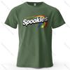 Мужская футболка Spookles Оригинальный вкус с причудливым принтом 100% хлопок Цветные графические футболки для женщин Топы Футболки Уличная одежда