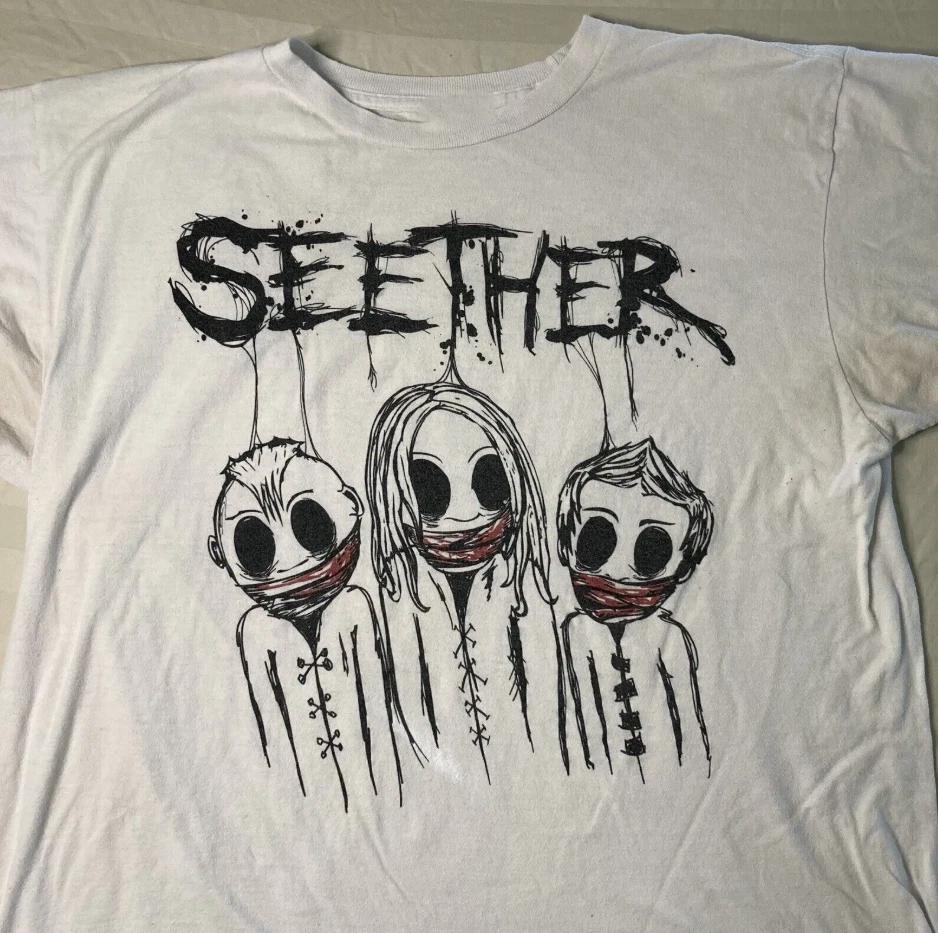 SEETHER Коллекция группы Подарок для фанатов S to 5XL Белая футболка