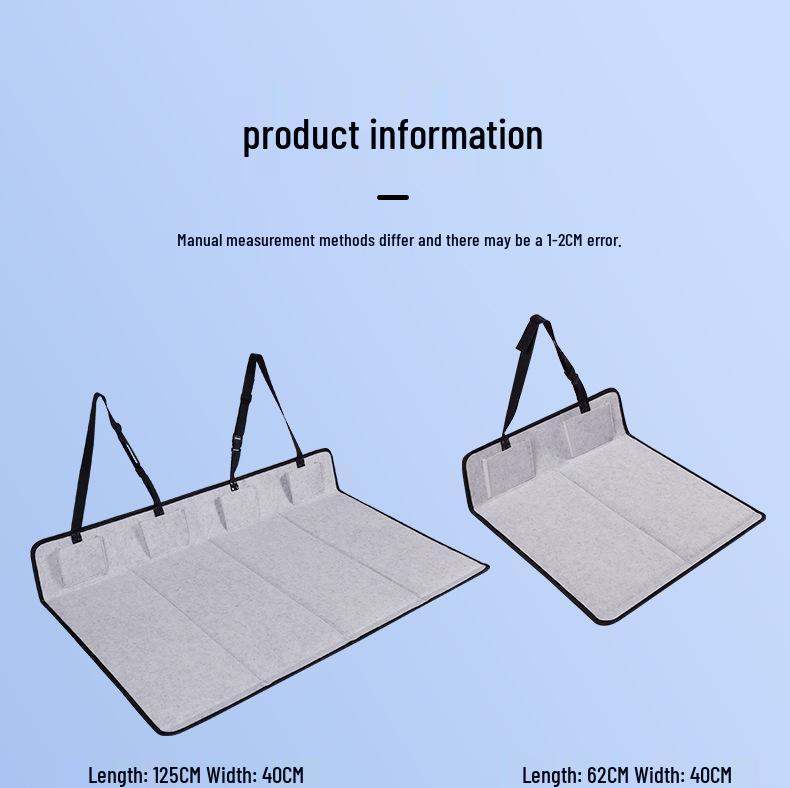 Матрас для путешествий в автодоме с подголовником для багажника и заднего сиденья автомобиля