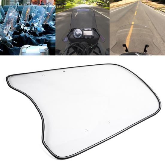 Ветровое стекло мотоцикла, прочное ветрозащитное прозрачное удлиненное спойлер для мотоцикла, лобовое стекло для скутера