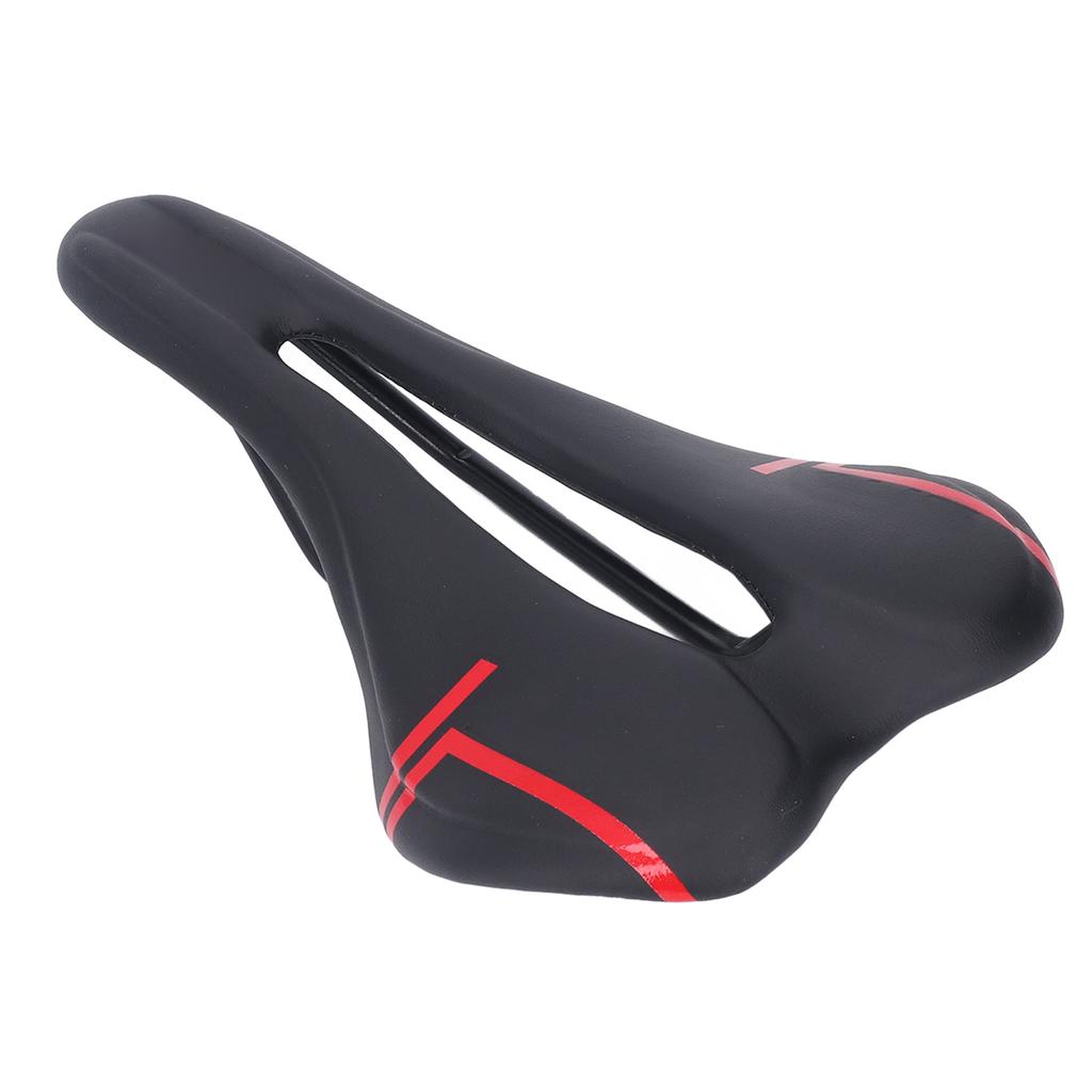 Mountain Bike Saddle Cushion Microfib PU Lth Hollow Brthable for Road Riding