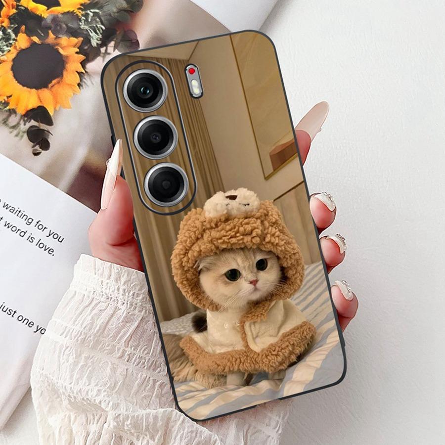 Чехол для Tecno Camon 40 Pro 5G CM7 Милый Кот Крутой Расписной Мягкий Силикон ТПУ Задняя Крышка Для Tecno Camon40 Camon 40Pro Чехлы для Телефона