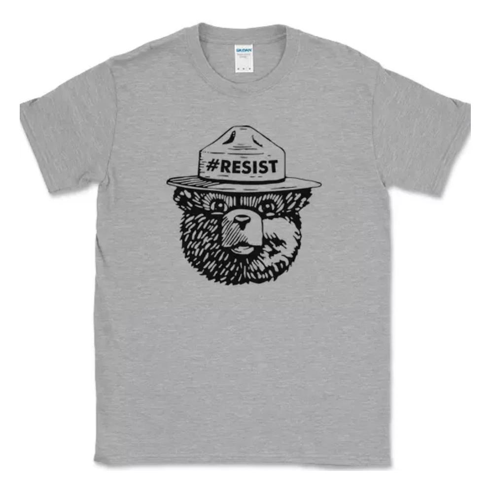 Smokey the Bear Resist T-Shirt Funny Classic Forest Fires Humor Novelty Tee