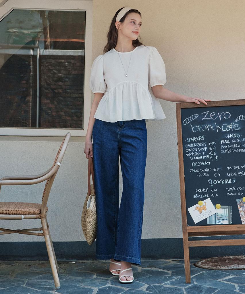 ZEROSTREET [3 Colors] Wish Wide Denim Pants