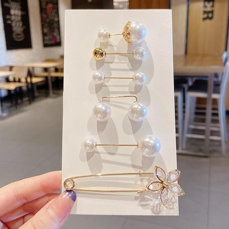 Элегантная брошь и булавка на талию с жемчугом для женщин